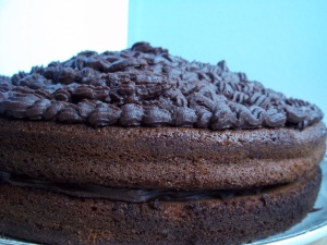 Chocolate and Amaretto birthday cake